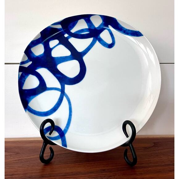 Como by Crate & Barrel Dinner Plate Replacement Discontinued Swirl Pattern - Picture 1 of 10